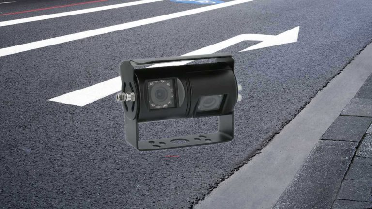 Shutter-Kamera als Rückfahrkamera mit automatischer Schutzklappe – Edelstahlhalter